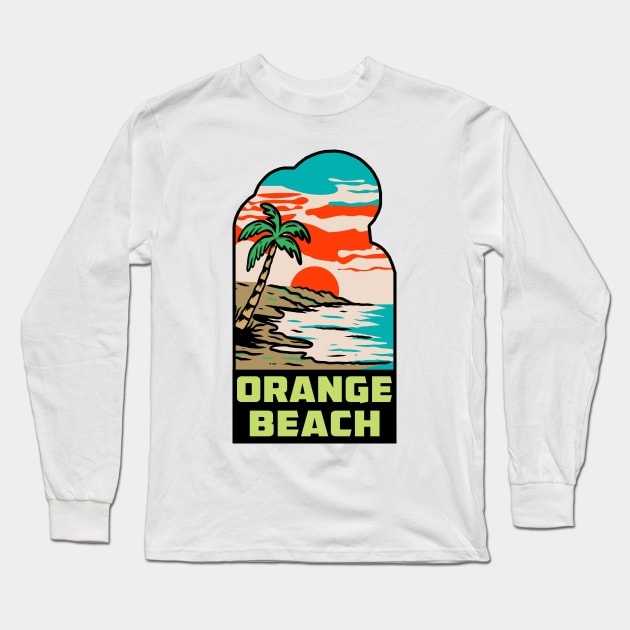Orange Beach Alabama AL Long Sleeve T-Shirt by TravelTime